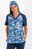 Blusón sanidad microfibra azul 'camuflaje' Ref. 8182577 - Dipovips Shop